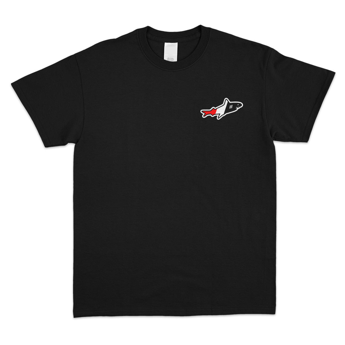 Black 3-Color Logo Tee