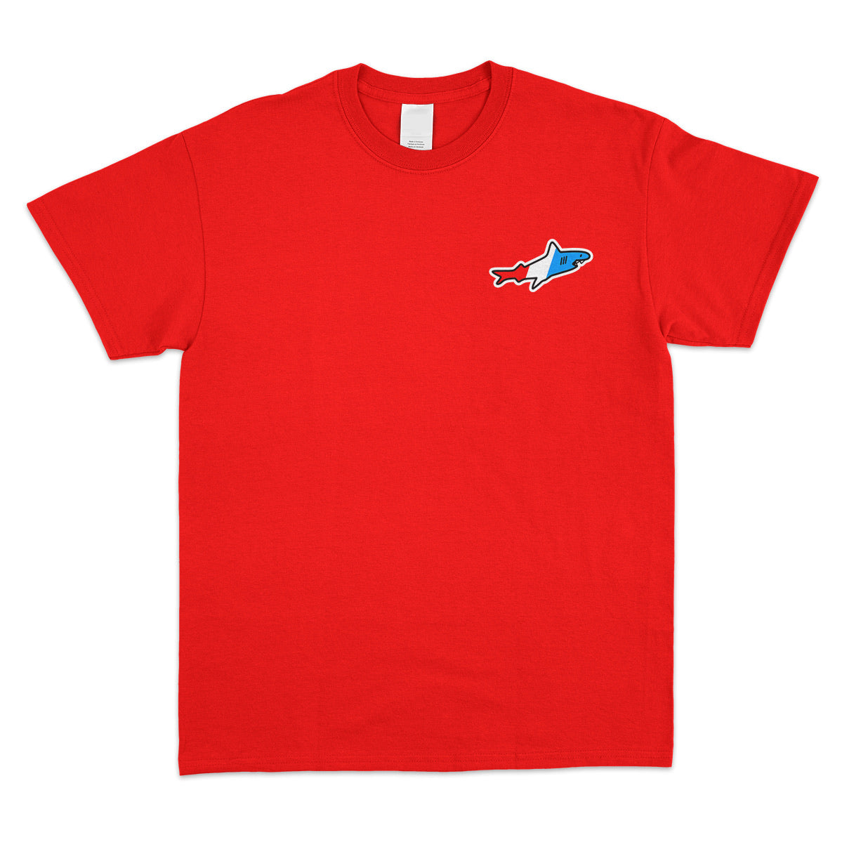 Red 3-Color Logo Tee