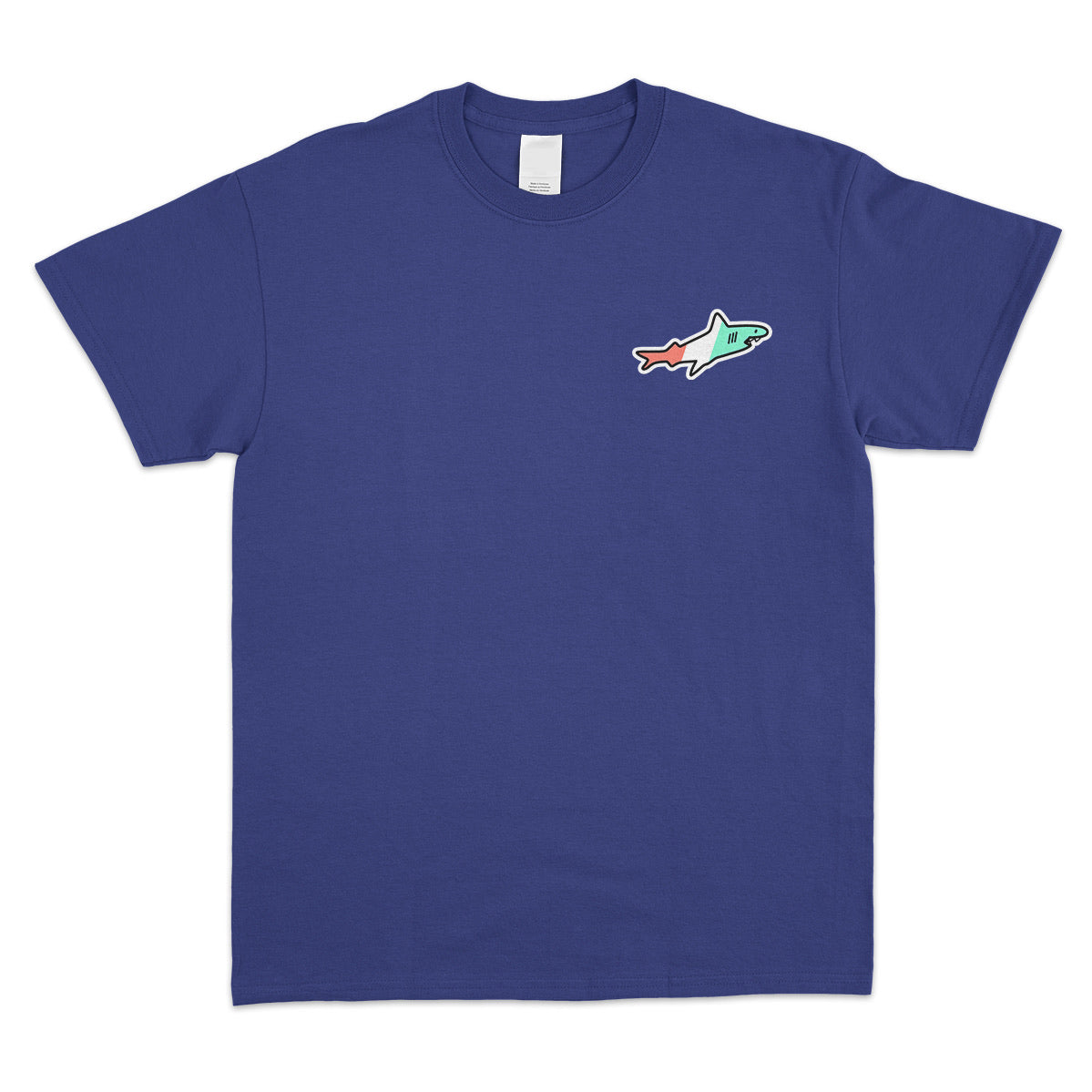 Navy 3-Color Logo Tee