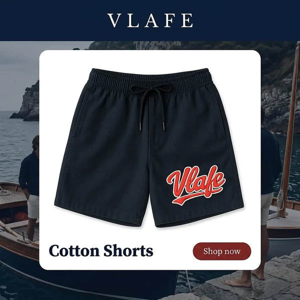 Vlafe Luxury Cotton Shorts — Premium Soft-Touch Shorts for Men